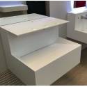 Lavabo Supertris VM en corian comprenant Savon, eau et sèche mains éléctr.