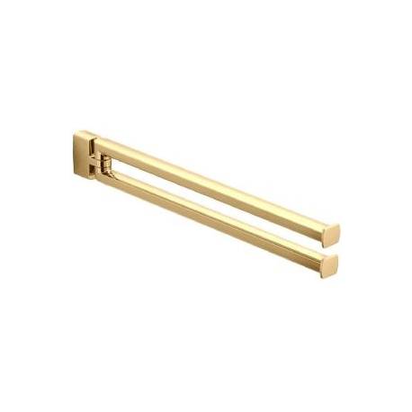 Porte-serviette double orientable 350 mm, zirconium gold HPS, LULU