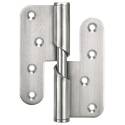 Paumelle double hélicoïdale droite 100x88 mm, inox brossé 304