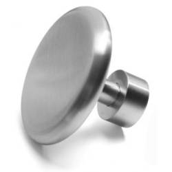 Patère Ø 80 mm, inox brossé 316