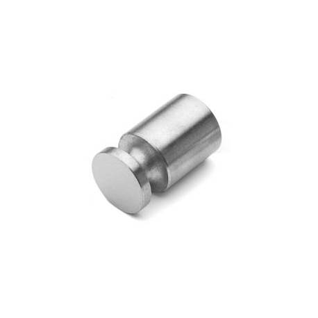 Bouton de meuble Ø 14 mm, inox brossé 316