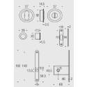 Cuvette encastrée OPEN Ø 57 mm avec serrure, laiton mat