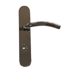 Paire de béquilles sur plaque LOGINOX C 16 mm fonction WC, inox poli